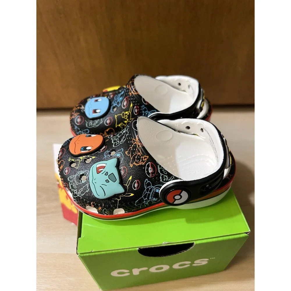 NWT‎ Pokémon Toddler Crocs Size C4 Slip On Shoes Pokemon Pikachu